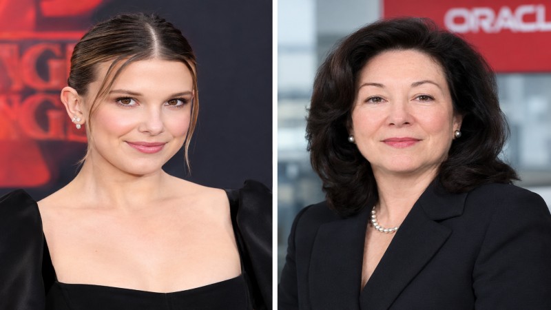 Millie bobby brown and safra catz