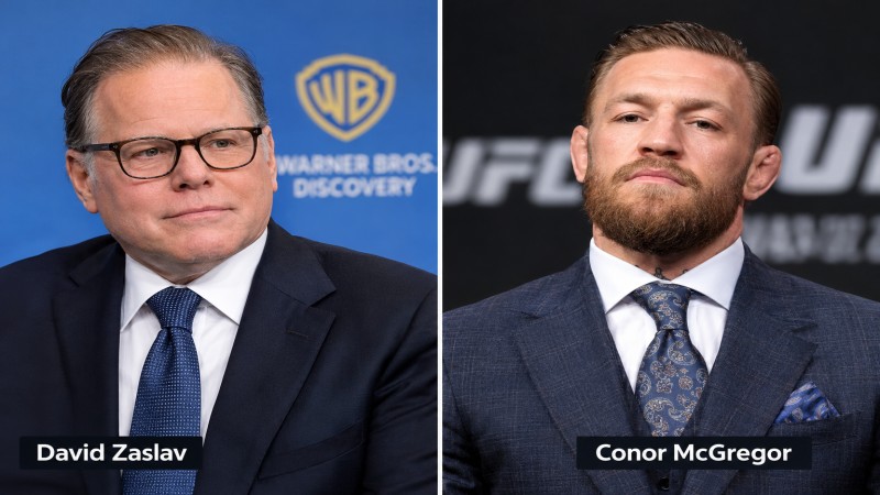David Zaslav and Conor McGregor